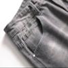 DGHM-JLMY Men's Casual Ripped Jeans Straight Fit Skinny Slim Fit Jeans with Holes Destroyed Distressed Tapered Leg Jean (Grey,28) view 2