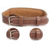 Weight Belts Leather Weightlifting Belt Men's Gym Weight Belt Lumbar Back Support Heavy Exercise Training Strength Training (Color : brown, Size : X-Large) view 2