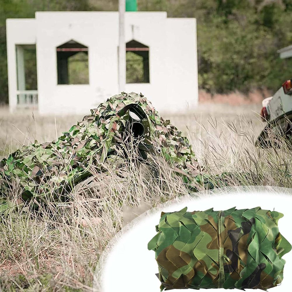 Camouflage Netting Photography,Garden Pergola Decorative Shade Net,Military Reinforced Camo Netting,Camping,Hunting,Shooting,Hide,Sunscreen Camouflage Net,Car Covers,Jungle-10x10m(32.8*32.8ft)