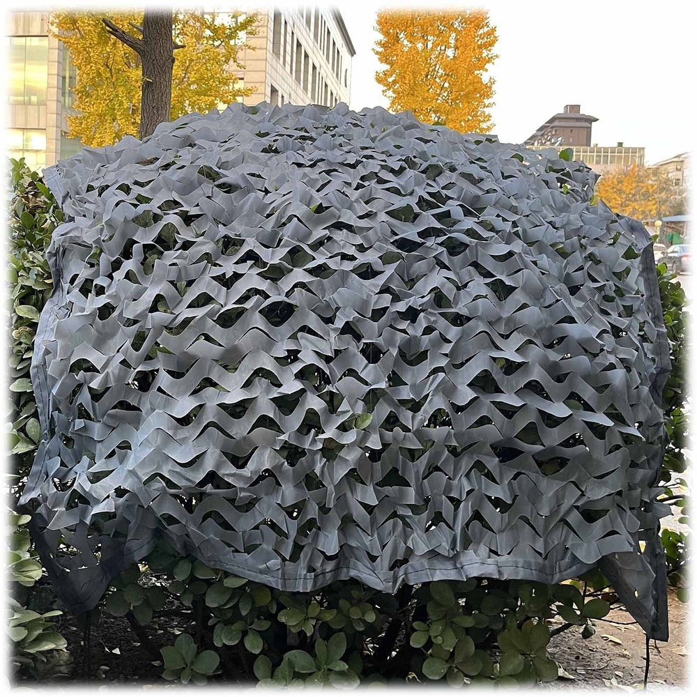 Jolan Camouflage Netting Grey, Camo Netting for Hunting, Military Decoration, Camping, Garden Pergola Patio Shade Net, Car Cover, Sunscreen Net, Reinforced Camouflage Net,Grey-69m(19.7 * 29.5ft)