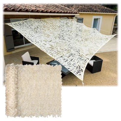 Jolan Camouflage Netting for Pergola,Garden Shade Net,Beige Reinforced Camo Netting,Car Covers,Military Net,Hunting,Camping,Army,Party Decoration,Sunscreen Camouflage Net,Beige-9x9m(29.5 * 29.5ft)