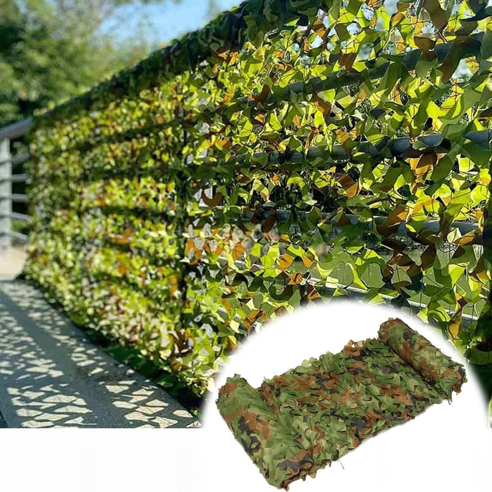 Pxzybd Camouflage Netting Military, Camo Netting Woodland, Hunting, Camping, Army Decorative, Hide, Garden Pergola Patio Shade Net, Car Cover, Sunscreen Camouflage Net,Jungle-2x8m(6.6 * 26.2ft)
