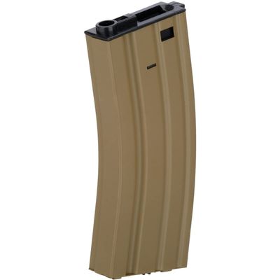 Lancer Tactical Full Metal Steel M4/M16 300 Round High Capacity AEG Airsoft Magazine Clip (Tan/Pack of 5)