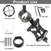Single Pin Bow Sight Compound Bow Sights with 4X 6X 8X Lens 1 Pin Bow Sight Archery Hunting Sighting Suitable for Right-Handed Archers (6X Lens Bow Sight) view 2