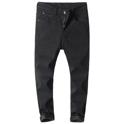 Men's Jeans Slim Stretch Pants Classic Stretch Jeans Skinny Denim Pants Slim Fit Boot Cut Straight Leg Jean (Black,27)