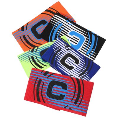 INOOMP 5Pcs Soccer Captains Armband Elastic Arm Band Arm Badge for Soccer Training Multi-Sport Adult and Youth