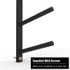 LXLZYXSF Black Metal Foam Roller Holder 2 4 6 8 Tiers Yoga Mat Rack Wall-Mount Organizer, Commercial/Home Workout Mats Shelf, Gym Office Studio (Size : 140cm/55in) view 4