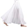 OCHENTA Women's Casual Cotton Long Maxi Skirt Flowy Boho for Summer Beach Goth Fairy Weekend Skirts White 105CM,Large view 4
