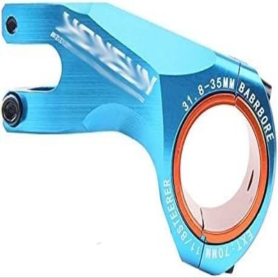 ZECHAO Mountain Road Bike Stem 17 Degree,Bike Stem 31.8-35mm CNC Ultralight Aolly XC Mountain Handlebar Accessories Bicyclcle Bike Stem (Color : Blue, Size : 35MM/31.8MM)