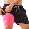 APTRO Men's Swim Trunks with Compression Liner 5 Inch Bathing Suit Beach Swimsuits #C213 XL view 1