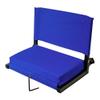 Afuera Living 16" Transitional Metal Large Stadium Chairs in Blue view 1