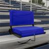 Afuera Living 16" Transitional Metal Large Stadium Chairs in Blue view 2