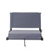 Afuera Living 16" Transitional Metal Large Stadium Chairs in Gray view 4
