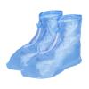 PATIKIL XXXL Waterproof Shoe Cover, 1 Pair PVC Reusable Non-Slip Overshoes Rain Shoe Covers Galoshes Snow Boot Protector with Zipper for Men Women Rainy Outdoor, Blue view 1