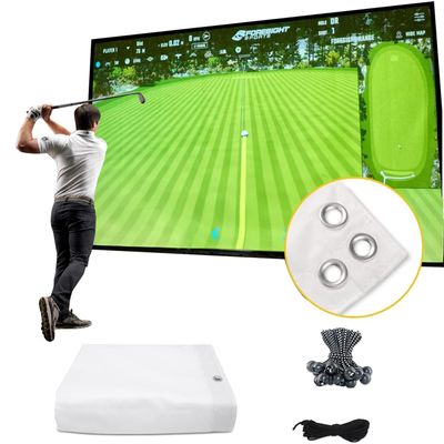 amazgolf Golf Simulator Impact Screen118 * 78 98 * 98 118 * 118 118 * 138 for Golf Training, Indoor Golf Simulators, Washable Golf Impact Screen for Golf Practice (98 * 98inch)