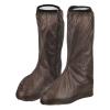 PATIKIL M Waterproof Rain Boot Shoe Cover, 1 Pair PVC Reusable Non-Slip Overshoes Rain Galoshes Snow Boots Protector with Zipper for Rainy Outdoor, Coffee view 1