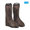 PATIKIL M Waterproof Rain Boot Shoe Cover, 1 Pair PVC Reusable Non-Slip Overshoes Rain Galoshes Snow Boots Protector with Zipper for Rainy Outdoor, Coffee view 4