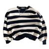 Dressnu Children's Knitting Sweater Autumn Clothes Children's Round Neck Shirt White 100CM view 1