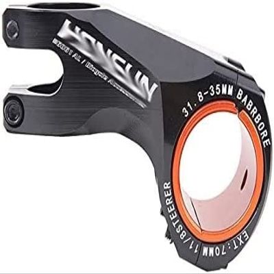 ZECHAO Mountain Road Bike Stem 17 Degree,Bike Stem 31.8-35mm CNC Ultralight Aolly XC Mountain Handlebar Accessories Bicyclcle Bike Stem (Color : Black, Size : 35MM/31.8MM)