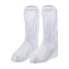 PATIKIL XXL Waterproof Rain Boot Shoe Cover, 1 Pair PVC Reusable Non-Slip Overshoes Rain Galoshes Snow Boots Protector with Zipper for Rainy Outdoor, White view 1