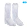 PATIKIL XXL Waterproof Rain Boot Shoe Cover, 1 Pair PVC Reusable Non-Slip Overshoes Rain Galoshes Snow Boots Protector with Zipper for Rainy Outdoor, White view 4