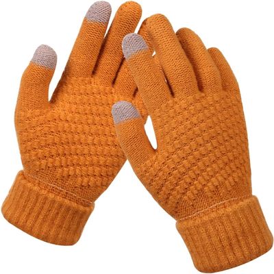 SKYPIG Warm Gloves in WinterPhone and Creative and Mobile Women's Printing Snowflake Gloves Knitted Gloves Mittens for Women Cold Weather Heated (Color : 2-b, Size : One Size)