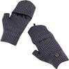 SKYPIG Winter Knit Convertible Fingerless Gloves Wool Gloves Thermal Gloves Unisex Women Mittens (Color : Gy2-1, Size : X-Large) view 2