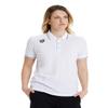 ARENA Unisex Team Solid Polo T-Shirt Short Sleeve Cotton Active Tee Regular Fit Athletic Top Gym Exercise Swimmers Training, White, XX-Large view 1