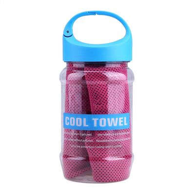 Cooling Towel, Ice Towel for Neck Soft Breathable Towel Microfiber Cool Towel Ice Towel for Fitness Guys Microfiber Towel Stay Cool(Pink)