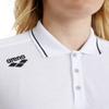 ARENA Unisex Team Solid Polo T-Shirt Short Sleeve Cotton Active Tee Regular Fit Athletic Top Gym Exercise Swimmers Training, White, X-Small view 3