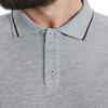 ARENA Unisex Team Solid Polo T-Shirt Short Sleeve Cotton Active Tee Regular Fit Athletic Top Gym Exercise Swimmers Training, Gray, Small view 3