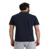 ARENA Unisex Team Solid Polo T-Shirt Short Sleeve Cotton Active Tee Regular Fit Athletic Top Gym Exercise Swimmers Training, Navy, X-Large view 2