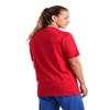 ARENA Team Unisex Panel Cotton T-Shirt Short Sleeve Crew Neck Regular Fit Workout Top Men's and Women's Active Tee, Red, Large view 2