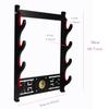 GUIIYLGG Sword Holder Katana Wall Mount - 4-Tier Tai Chi icon Velvet Padded Katana Holder Samurai Sword Display Rack Wand Lightsabe Wakizashi Sword Stand Display Hanger view 2