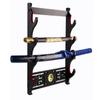GUIIYLGG Sword Holder Katana Wall Mount - 4-Tier Tai Chi icon Velvet Padded Katana Holder Samurai Sword Display Rack Wand Lightsabe Wakizashi Sword Stand Display Hanger view 4
