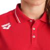 ARENA Unisex Team Solid Polo T-Shirt Short Sleeve Cotton Active Tee Regular Fit Athletic Top Gym Exercise Swimmers Training, Red, XX-Large view 3