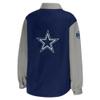 WEAR by Erin Andrews Women's Navy Dallas Cowboys Button-Up Shirt Jacket view 3