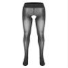 easyforever Women's Semi See Through Sheer Pantyhose Glossy Smooth Tight Leggings Underwear Bottoms Black One Size view 3
