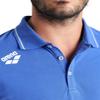 ARENA Unisex Team Solid Polo T-Shirt Short Sleeve Cotton Active Tee Regular Fit Athletic Top Gym Exercise Swimmers Training, Royal, Small view 3