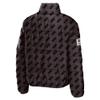 WEAR by Erin Andrews Women's Brown Cleveland Browns Puffer Full-Zip Cropped Jacket view 3