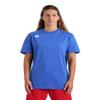ARENA Team Unisex Panel Cotton T-Shirt Short Sleeve Crew Neck Regular Fit Workout Top Men's and Women's Active Tee, Royal, Small view 2