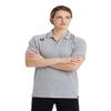ARENA Unisex Team Solid Polo T-Shirt Short Sleeve Cotton Active Tee Regular Fit Athletic Top Gym Exercise Swimmers Training, Gray, X-Large view 1