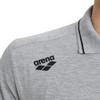 ARENA Unisex Team Solid Polo T-Shirt Short Sleeve Cotton Active Tee Regular Fit Athletic Top Gym Exercise Swimmers Training, Gray, X-Large view 4