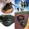 Magik 3-6 Pcs 3 in1 Whistle Compass Thermometer for Outdoor Emergency Gear Survival (3 Pack) view 2
