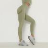 Workout Leggings For Women Plus Size 4X Scrunch Butt Lifting Workout Leggings for Women Seamless High Waisted Tummy Control Yoga Pants Gym Compression Tights Green view 3