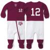Wes and Willy Baby College Sports Fan Football Jersey Sleeper (Tex A&M, 18 Months) view 1