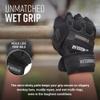 MudGear Gloves - Durable Fingerless Workout Gloves with Wrist Support for Obstacle Races and Fitness Training, Improves Grip, Protects Hands, Boosts Performance, Medium, Black view 4