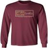Koloa Surf Company Mens Three Waves Logo Long Sleeve Cotton T-Shirt - 4X-Large Tall, Maroon view 1