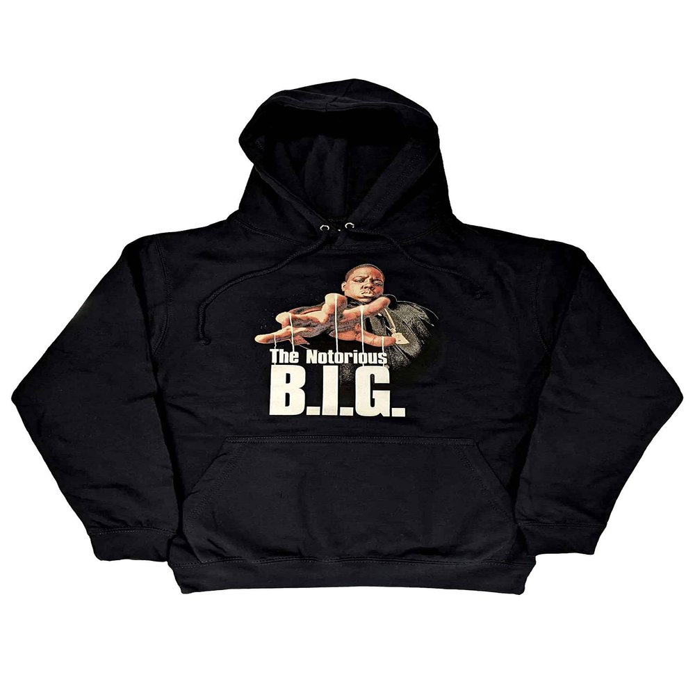 Biggie Smalls Unisex Adult Reachstrings Hoodie (L) (Navy Blue)