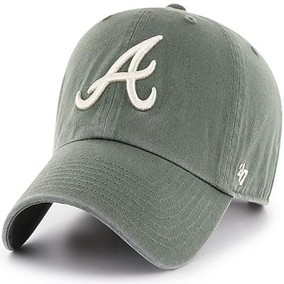 '47 New York Yankees Adjustable Cap Clean Up MLB, Atlanta Braves Moss, One Size